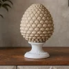 Soprammobili Moderni-Bongelli Preziosi Pigna da tavolo h17cm nocciola ceramica