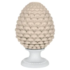 Soprammobili Moderni-Bongelli Preziosi Pigna da tavolo h17cm nocciola ceramica