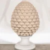 Soprammobili Moderni-Bongelli Preziosi Pigna da tavolo h35 nocciola ceramica