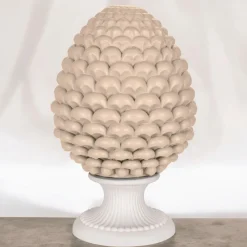 Soprammobili Moderni-Bongelli Preziosi Pigna da tavolo h35 nocciola ceramica
