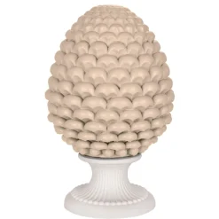 Soprammobili Moderni-Bongelli Preziosi Pigna da tavolo h35 nocciola ceramica