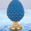 Soprammobili Moderni-Bongelli Preziosi Pigna di ceramica da tavolo blu h35 oro