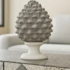 Soprammobili Moderni-Selezionato da Mazzolaluce Pigna siciliana ceramica grigio h12