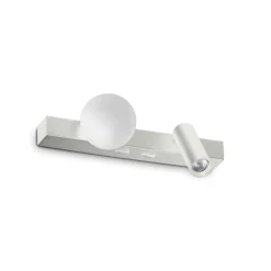 Applique Camera Da Letto-Ideal Lux Ping pong ap applique comodino camera da letto bianca