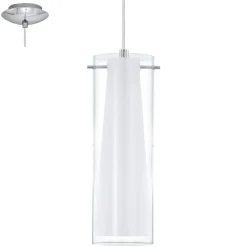 Lampade A Sospensione-Eglo Pinto lampada a sospensione moderna doppio vetro