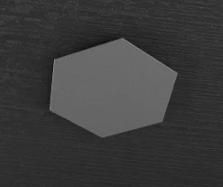 Accessori-Top Light Placca decoro grigio antracite per plafoniera hexagon