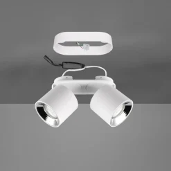 Plafoniere Moderne-Selezionato da Mazzolaluce Plafone da incasso o plafone con faretti bianchi orientabili