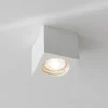 Plafoniere Moderne-Selezionato da Mazzolaluce Plafone quadrato cubo di gesso da cucina bianco pitturabile 220v gu10 led