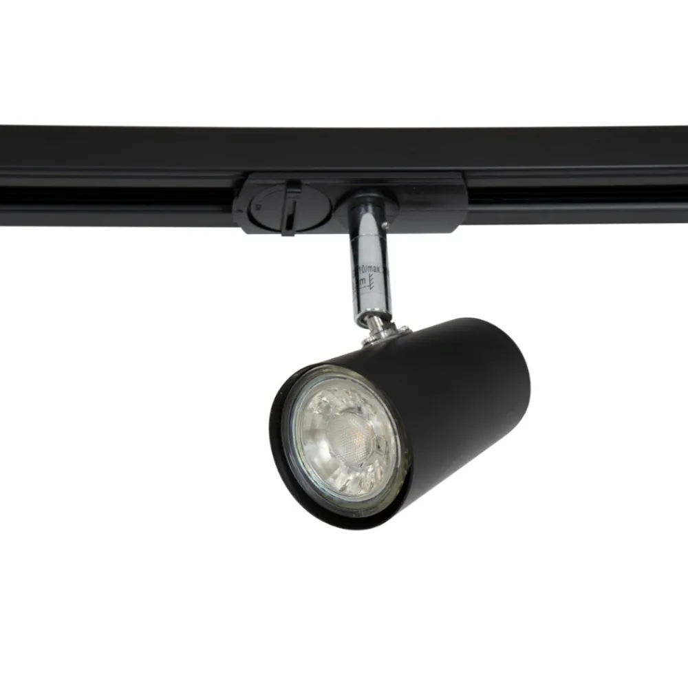 Illuminazione A Binario-Selezionato da Mazzolaluce Plafoniera a binario nero 3 spot led orientabili monofase fp