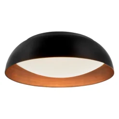 Plafoniere Moderne-Selezionato da Mazzolaluce Plafoniera a cupola nero rame per sala da pranzo