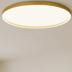 Plafoniere Moderne-Gea Luce Plafoniera aela oro led 72w 3000k 4000k rotonda