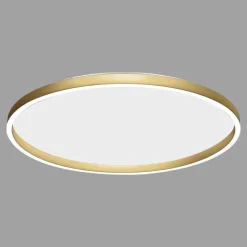 Plafoniere Moderne-Gea Luce Plafoniera aela oro led 72w 3000k 4000k rotonda