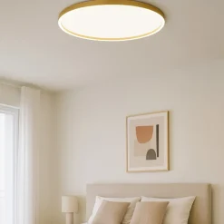 Plafoniere Moderne-Gea Luce Plafoniera aela oro led 72w 3000k 4000k rotonda