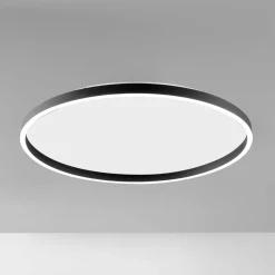 Plafoniere Moderne-Gea Luce Plafoniera aela p-p nera per cucina moderna 36w 3000k 4000k