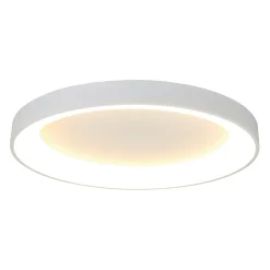 Plafoniere Moderne-Selezionato da Mazzolaluce Plafoniera anello bianco 90cm led 90w 2700k-5000k con telecomando
