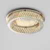 Plafoniere Moderne-Selezionato da Mazzolaluce Plafoniera anello di cristallo per camera da letto led 40w 3000k