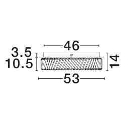 Plafoniere Moderne-Selezionato da Mazzolaluce Plafoniera anello di cristallo per camera da letto led 40w 3000k