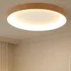 Plafoniere Moderne-Selezionato da Mazzolaluce Plafoniera anello effetto legno 90cm led 2700k a 5000k con telecomando