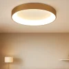 Plafoniere Moderne-Selezionato da Mazzolaluce Plafoniera anello oro 90cm led 75w 2700k-5000k con telecomando