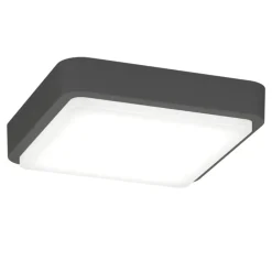 Plafoniere Da Esterno-Top Light Plafoniera antracite per esterno quadrata irvine