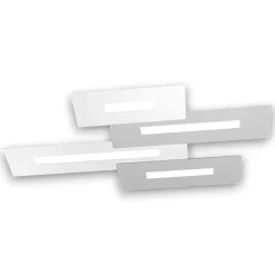 Plafoniere Moderne-Top Light Plafoniera a soffitto bianco grigio wally