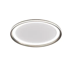 Plafoniere Moderne-Perenz Illuminazione Plafoniera a soffitto edge grigio titanio perenz led 38w 3000k moderna