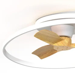 Ventilatori Da Soffitto-Selezionato da Mazzolaluce Plafoniera a ventilatore con luce da soffitto pale di legno 20mq telecomando
