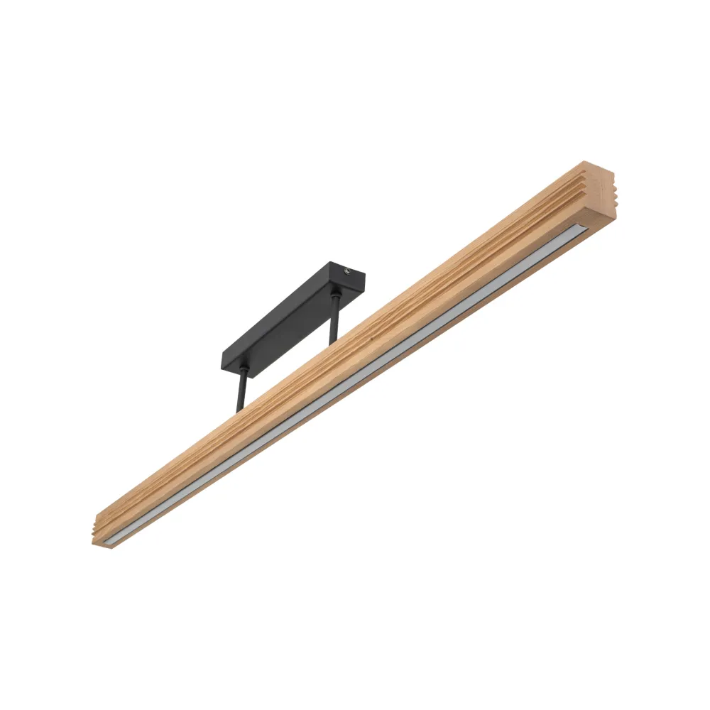 Plafoniere Moderne-Selezionato da Mazzolaluce Plafoniera barra di legno per cucina stile scandinavo moderna