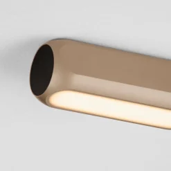 Plafoniere Moderne-Selezionato da Mazzolaluce Plafoniera bastoncino colore moca caffe led 11w 3000k dimmerabile