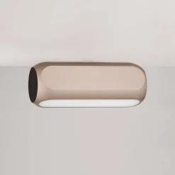 Plafoniere Moderne-Selezionato da Mazzolaluce Plafoniera bastoncino colore moca caffe led 11w 3000k dimmerabile