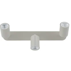 Plafoniere Moderne-Selezionato da Mazzolaluce Plafoniera beige con 3 faretti cilindri orientabili cucina moderna
