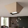 Plafoniere Moderne-Selezionato da Mazzolaluce Plafoniera beige moderna led 3000k per ingresso corridoio