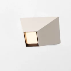 Plafoniere Moderne-Selezionato da Mazzolaluce Plafoniera beige moderna led 3000k per ingresso corridoio