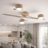 Plafoniere Moderne-Selezionato da Mazzolaluce Plafoniera beige per cucina moderna 3 luci orientabili