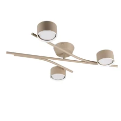 Plafoniere Moderne-Selezionato da Mazzolaluce Plafoniera beige per cucina moderna 3 luci orientabili
