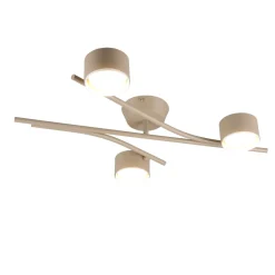 Plafoniere Moderne-Selezionato da Mazzolaluce Plafoniera beige per cucina moderna 3 luci orientabili
