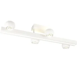 Plafoniere Moderne-Selezionato da Mazzolaluce Plafoniera bianca allungabile sfere orientabili led 2700k-65000k con telecomando