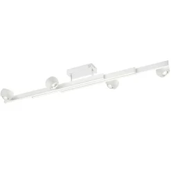 Plafoniere Moderne-Selezionato da Mazzolaluce Plafoniera bianca allungabile sfere orientabili led 2700k-65000k con telecomando