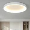 Plafoniere Moderne-Selezionato da Mazzolaluce Plafoniera bianca anello 78cm led 62w 2700k-5000k con telecomando
