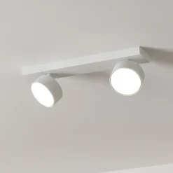 Plafoniere Moderne-Top Light Plafoniera bianca con due luci led orientabili toplight