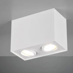 Plafoniere Moderne-Selezionato da Mazzolaluce Plafoniera bianca con faretti orientabili per cucina