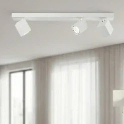 Plafoniere Moderne-Perenz Illuminazione Plafoniera bianca con 3 spot lampade orientabili oddy perenz