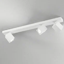 Plafoniere Moderne-Perenz Illuminazione Plafoniera bianca con 3 spot lampade orientabili oddy perenz
