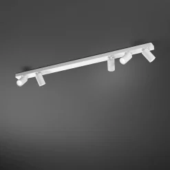 Plafoniere Moderne-Perenz Illuminazione Plafoniera bianca con 5 spot orientabili oddy