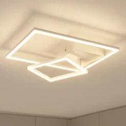 Plafoniere Moderne-Selezionato da Mazzolaluce Plafoniera bianca da cucina led 25w dimmerabile 4000k rettangolare