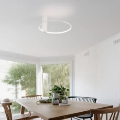 Plafoniere Moderne-Selezionato da Mazzolaluce Plafoniera bianca da cucina led 3000k orientabile minimal
