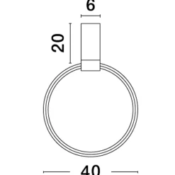 Plafoniere Moderne-Selezionato da Mazzolaluce Plafoniera bianca da cucina led 3000k orientabile minimal