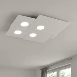 Plafoniere Moderne-Top Light Plafoniera bianca da cucina moderna plate