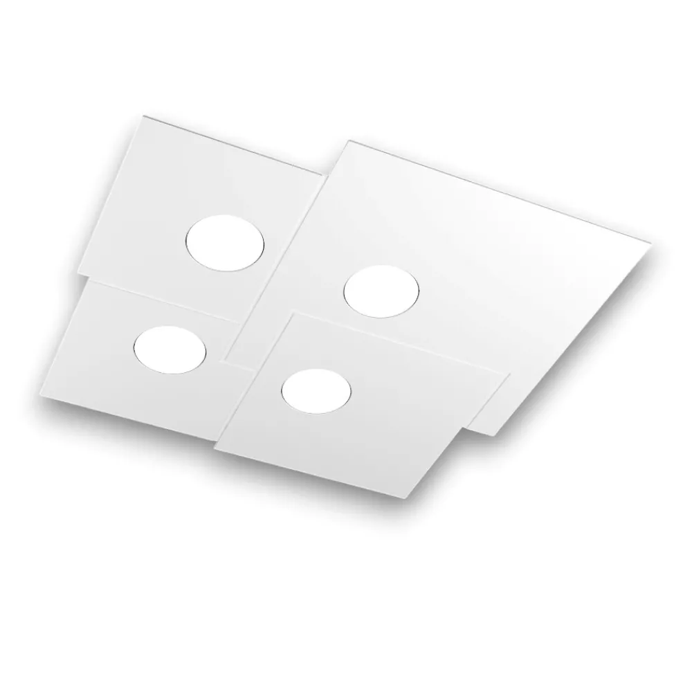Plafoniere Moderne-Top Light Plafoniera bianca da cucina moderna plate