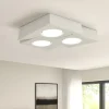 Plafoniere Moderne-Sforzin Illuminazione Plafoniera bianca da cucina moderna in gesso sforzin anchise